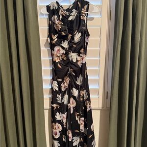 MELLODAY Black Floral Maxi Dress